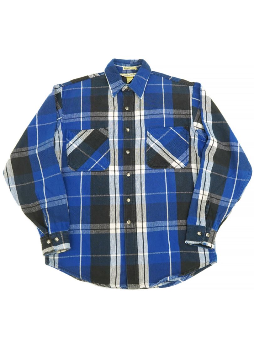80'S ST.JOHN'S BAY PLAID FLANNEL SHIRT (SIZE. MT TALL) | NEW ITEM