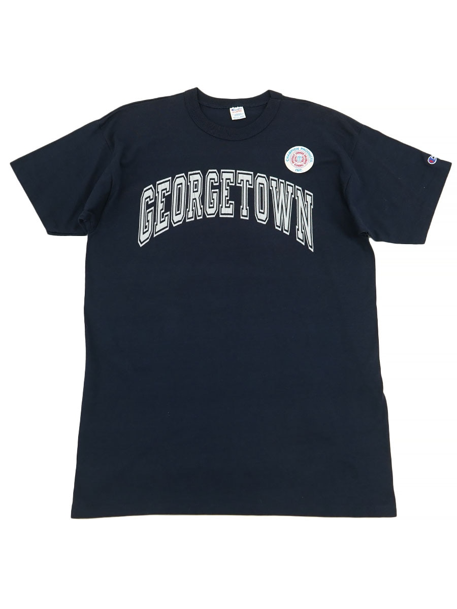 80'S CHAMPION ''GEORGETOWN'' 100% COTTON T SHIRT (SIZE. X LARGE) NOS