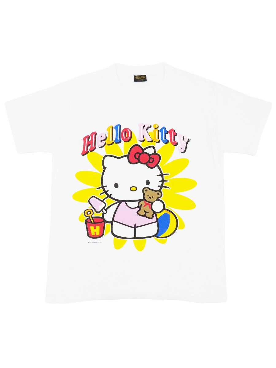 90'S CHANGES ''HELLO KITTY'' T SHIRT WHITE (SIZE.MEDIUM) MADE IN