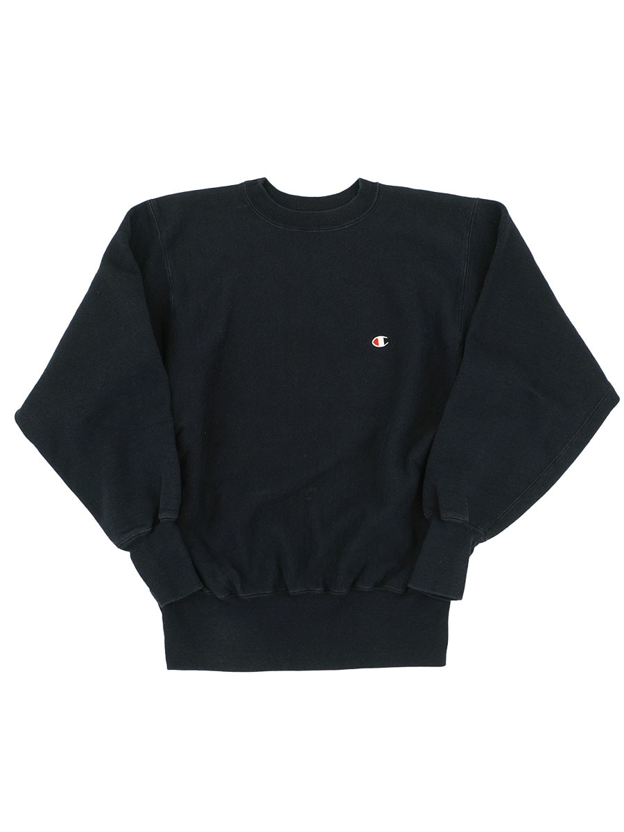 90'S CHAMPION REVERSE WEAVE PLAIN BLACK (SIZE.LARGE) MADE IN USA