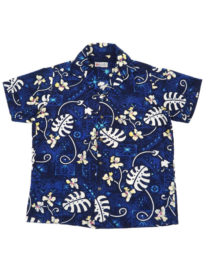 50'S ALFRED SHAHEEN COTTON HAWAIIAN SHIRT (SIZE.MEDIUM)