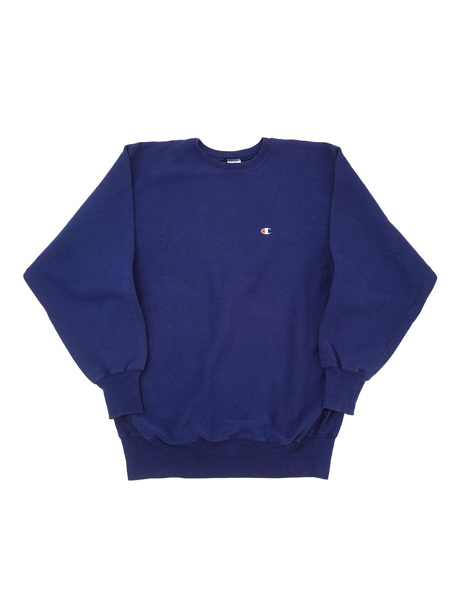 90'S CHAMPION REVERSE WEAVE CREW PLAIN NAVY PURPLE (SIZE.XX LARGE