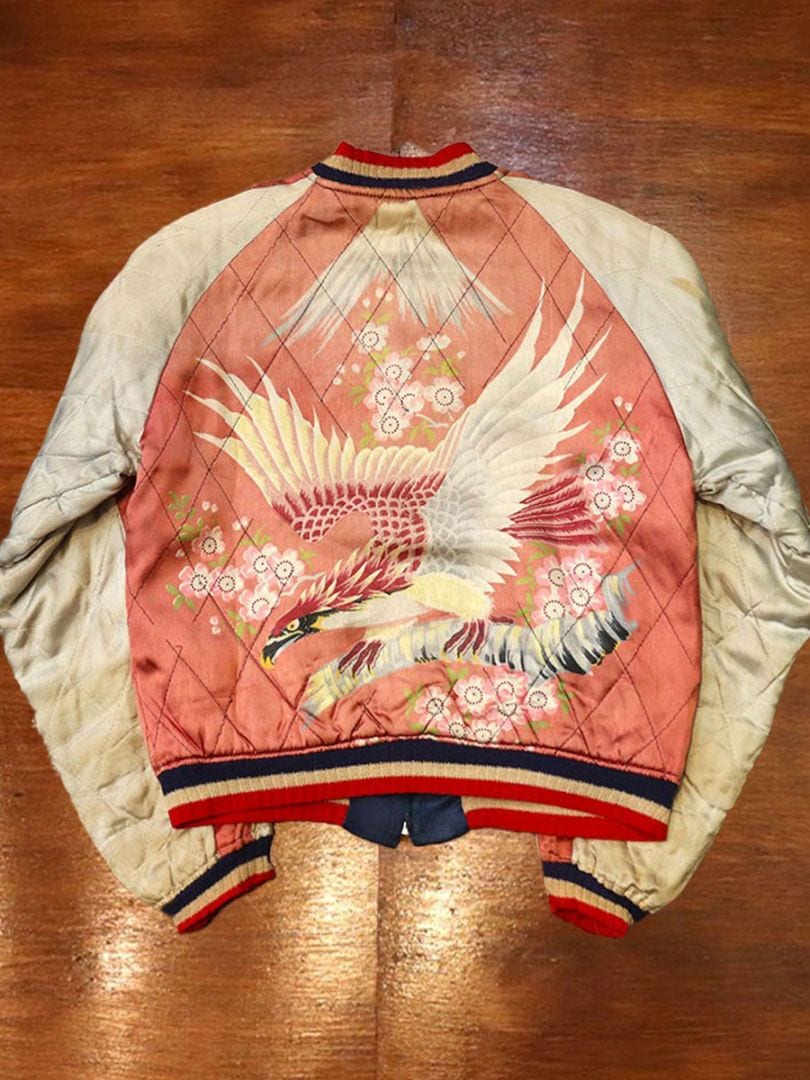 1950s PRINT SOUVENIR JACKET , Size XS