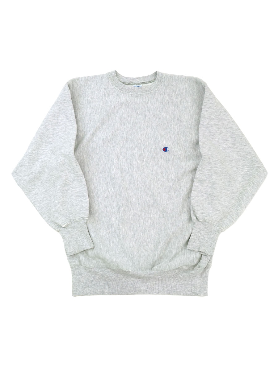 90'S CHAMPION REVERSE WEAVE CREW PLAIN GREY (SIZE.XX LARGE) MADE