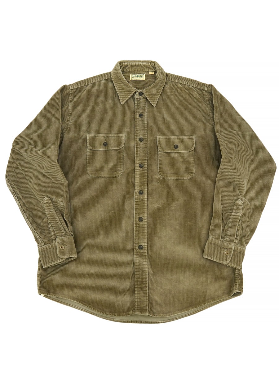 90'S L.L.BEAN L/S CORDUROY SHIRT (SIZE. LARGE) MADE IN USA | NEW