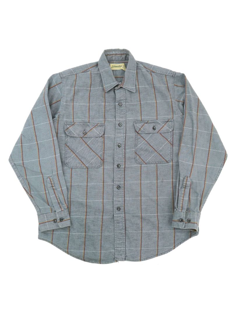 90'S ST.JOHN'S BAY PLAID FLANNEL SHIRT (SIZE.LARGE TALL) MADE IN
