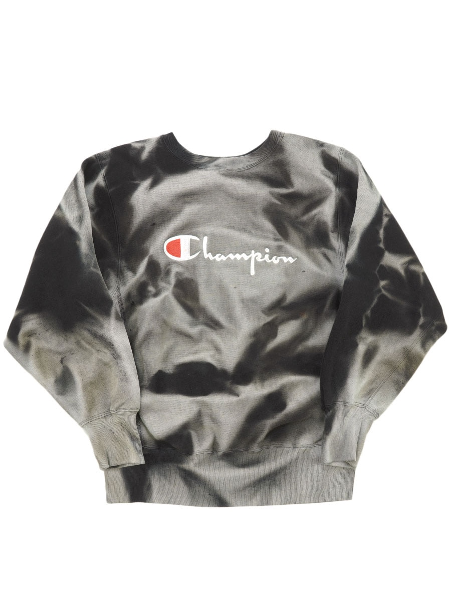 80'S CHAMPION REVERSE WEAVE SCRIPT LOGO BLACK FADE (SIZE.MEDIUM