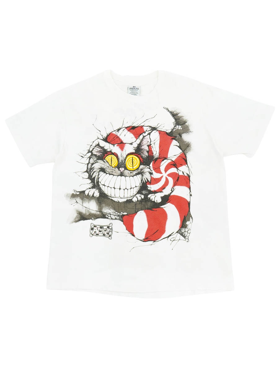 90'S ANDAZIA ALICE IN WONDERLAND ''CHESHIRE CAT'' T SHIRT (SIZE