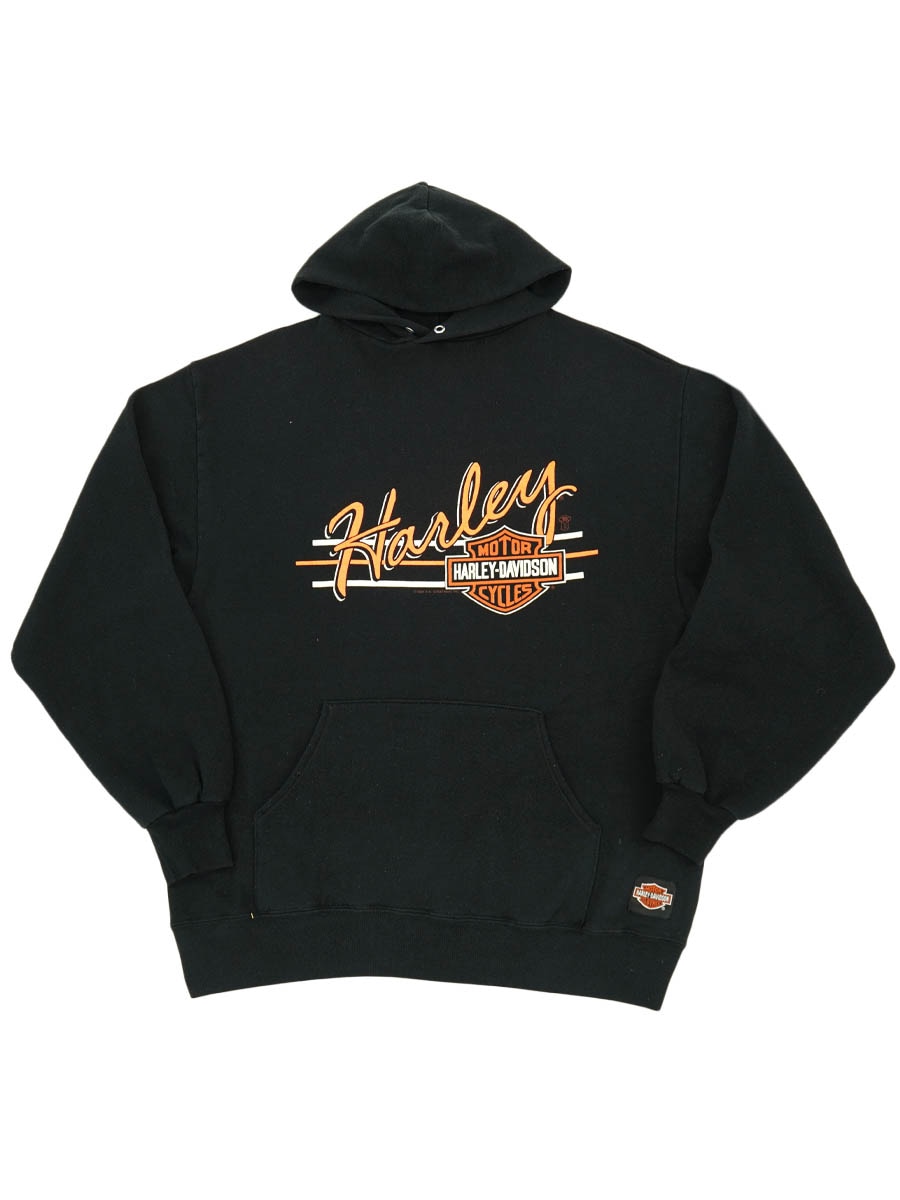 90'S JERZEES ''HARLEY-DAVIDSON'' HOODED SWEAT SHIRT (SIZE.X LARGE