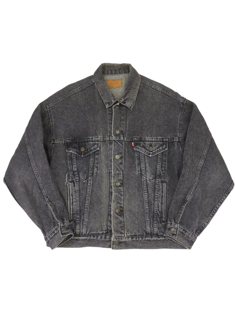 80'S～ LEVI'S 70507-4858 BLACK DENIM JACKET (SIZE.X LARGE) MADE IN