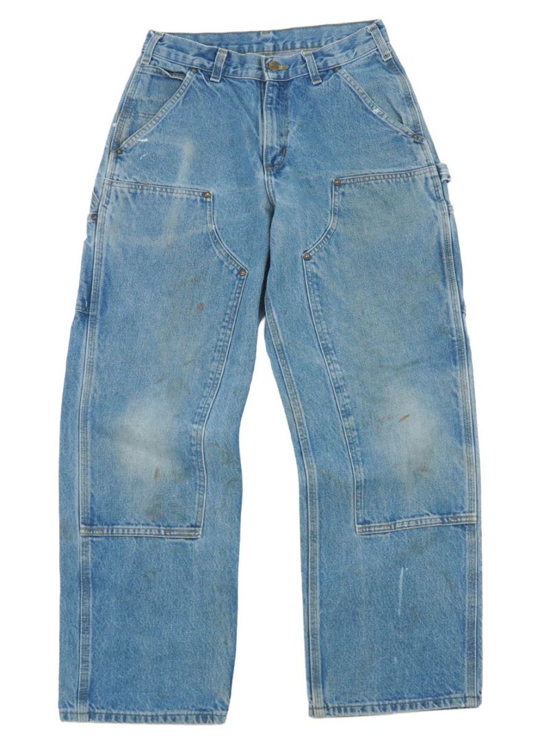CARHARTT DOUBLE KNEE DENIM PAINTER PANTS (SIZE.W30 L30)