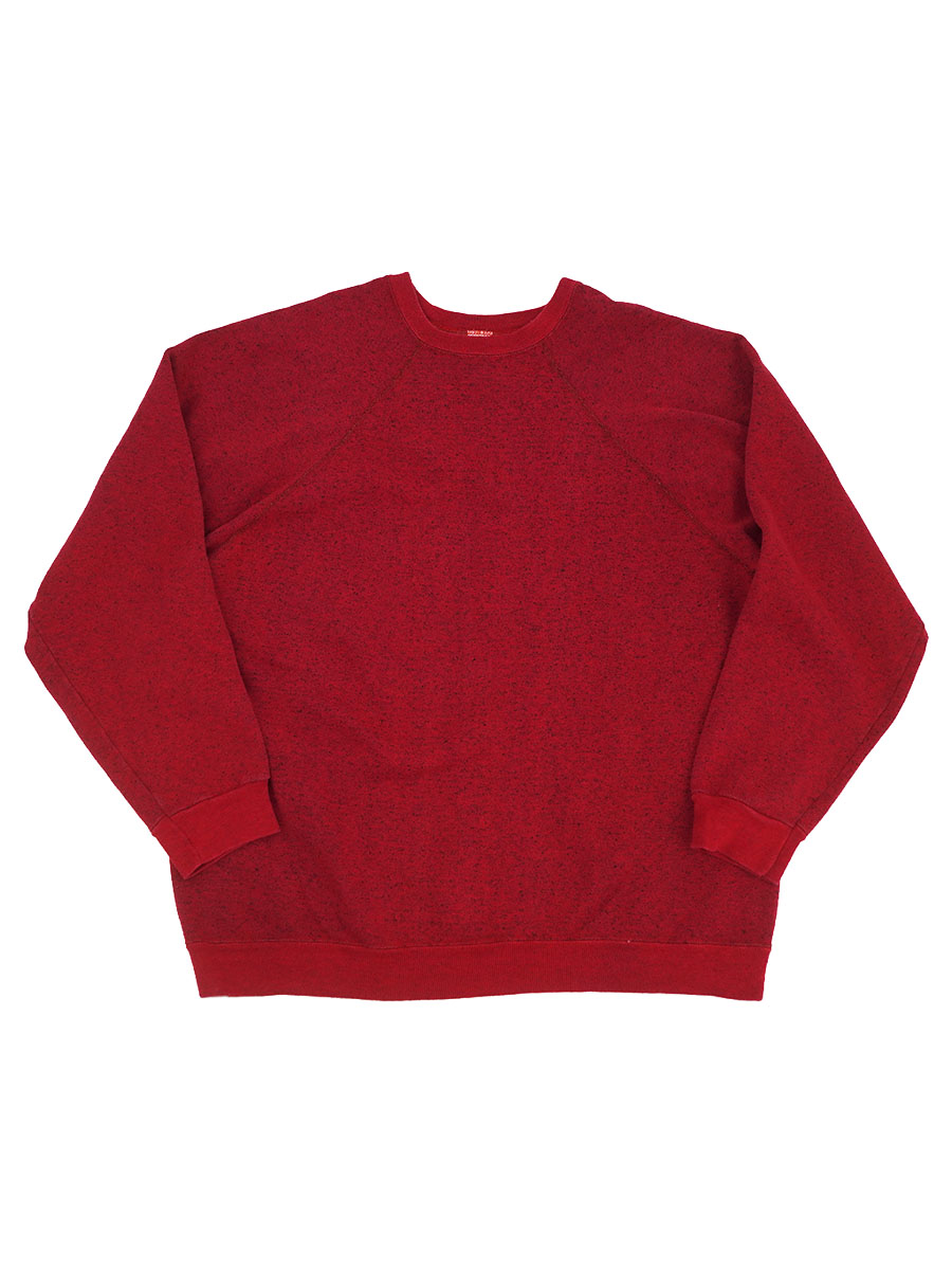 80'S SWEATS APPEAL BY TULTEX RUGLAN SLEEVE SWEAT SHIRT HEATHER RED (SIZE.XX LARGE) MADE IN USA