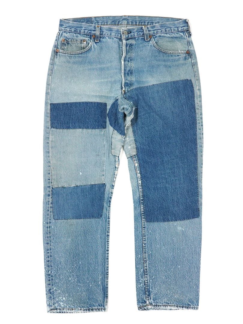 80'S LEVI'S 501 PATCHWORK REPAIRED JEANS (SIZE.W38 L32) | すべての