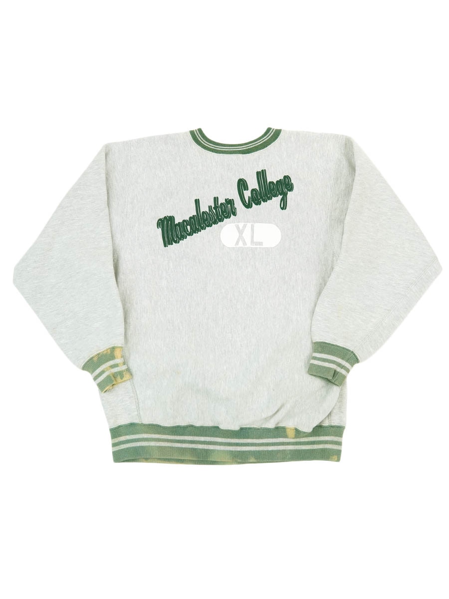 90'S CHAMPION REVERSE WEAVE ''MACALESTER COLLEGE'' RIB LINE (SIZE.X LARGE) MADE IN USA