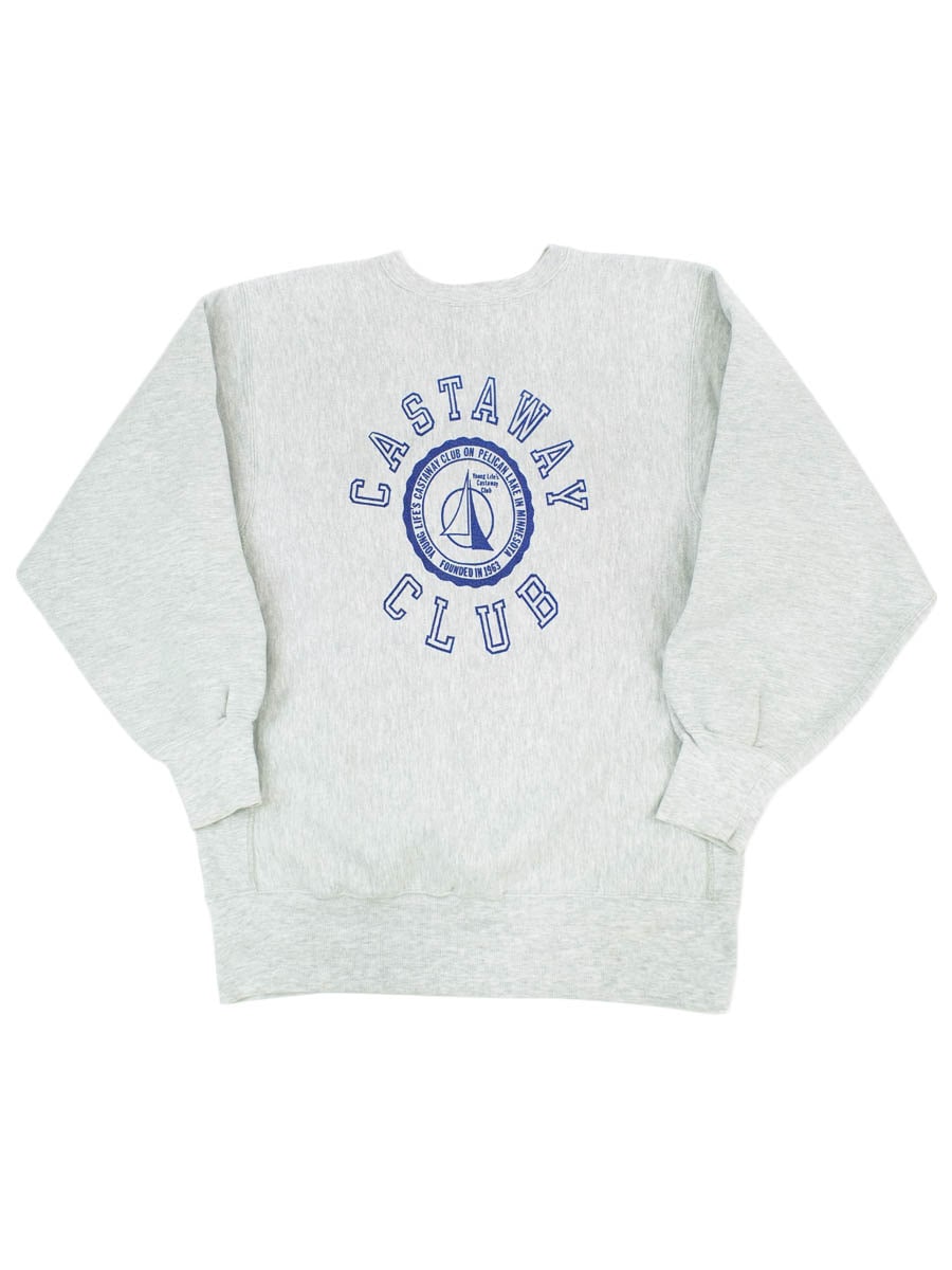 90'S CHAMPION REVERSE WEAVE ''CASTAWAY CLUB'' WATER PRINT (SIZE.XX LARGE) MADE IN USA
