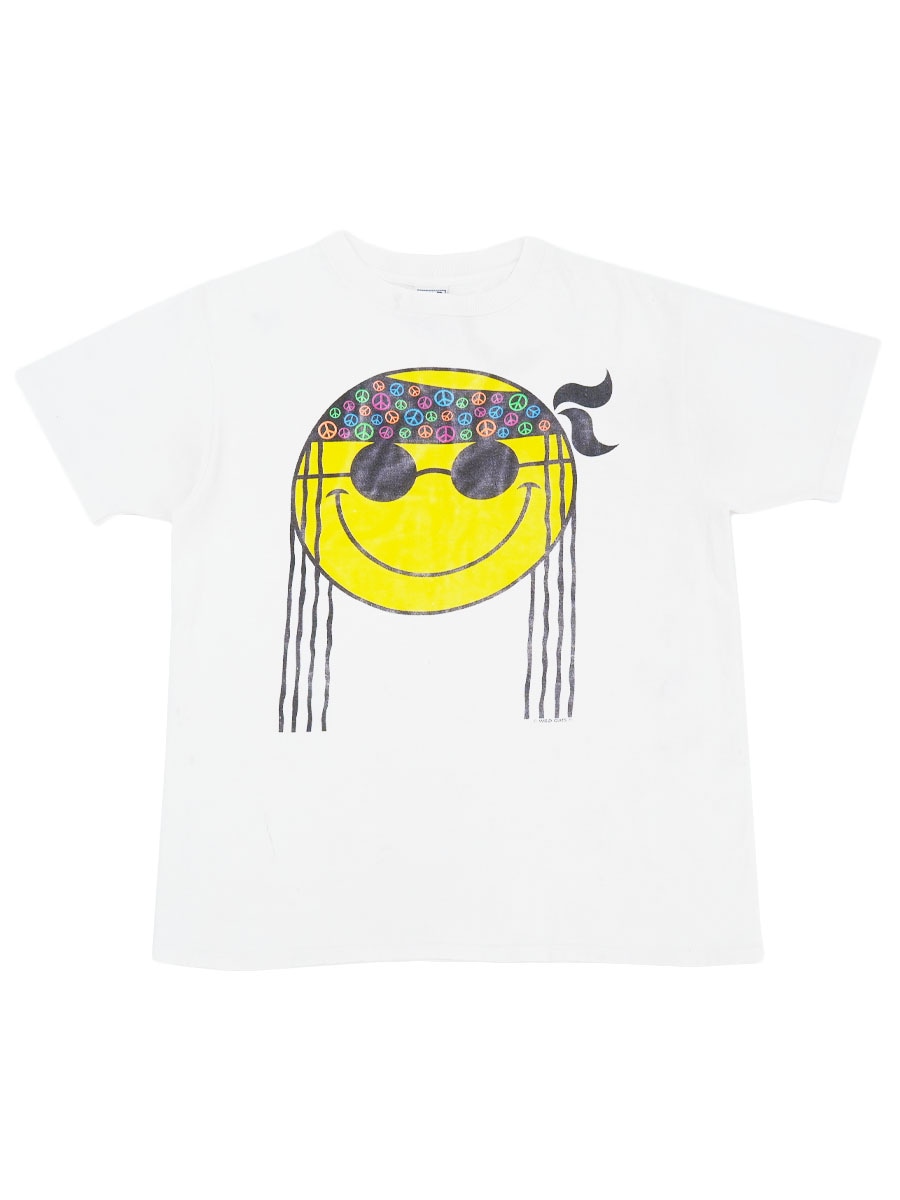 90'S～ WILD OATS ''SMILEY FACE'' T SHIRT WHITE (SIZE.LARGE) | NEW
