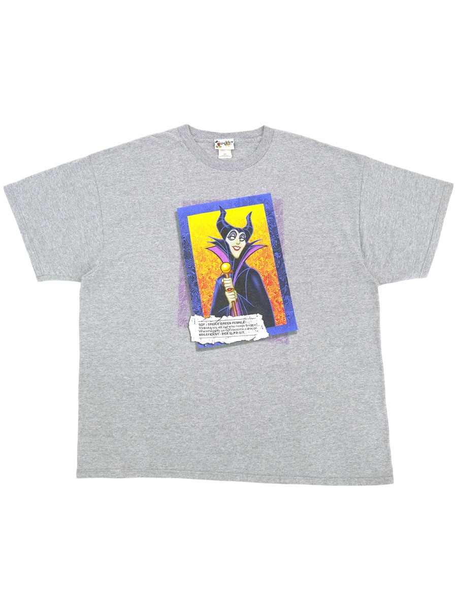90'S～ WALT DISNEY WORLD ''MALEFICENT'' T SHIRT GRAY (SIZE.XX