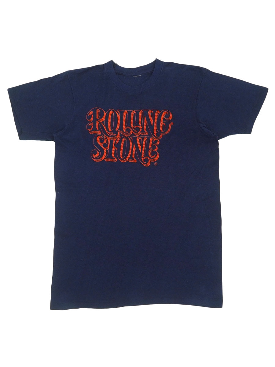 70'S～ ''ROLLING STONE'' T SHIRT NAVY (APPROX.MEDIUM) | すべての
