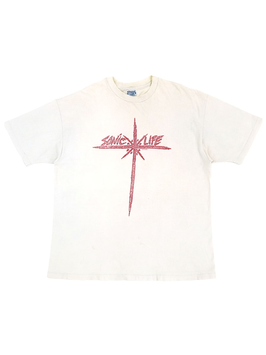 90'S HANES SONIC YOUTH ''SONIC LIFE'' T SHIRT (SIZE.X LARGE) MADE