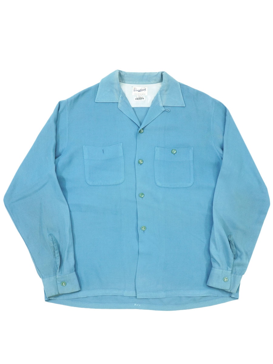 60'S CRANBROOK L/S LOOP COLLAR SHIRT BLUE (SIZE.MEDIUM) | NEW ITEM