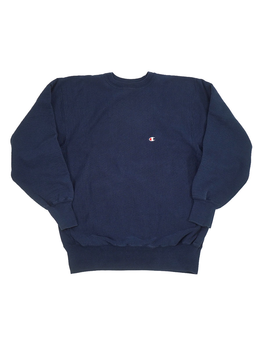 90'S CHAMPION REVERSE WEAVE CREW PLAIN NAVY (SIZE.XX LARGE) MADE