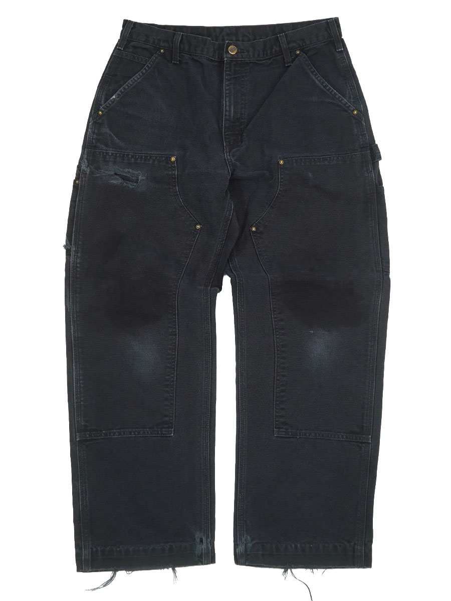 CARHARTT DOUBLE KNEE DUCK PAINTER PANTS BLACK (SIZE.W34 L32)