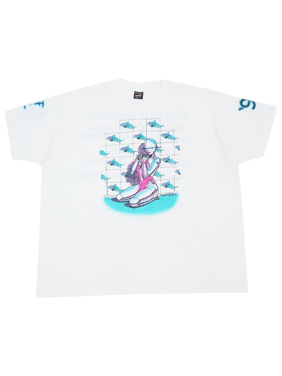 90'S FRUIT OF THE LOOM BEST ''OFFWORLD DESIGN'' T SHIRT WHITE (SIZE.XXX LARGE) MADE IN USA