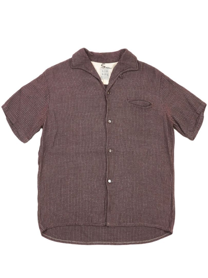 60'S SIR GUY LOOP COLLAR S/S SHIRT (SIZE.SMALL)