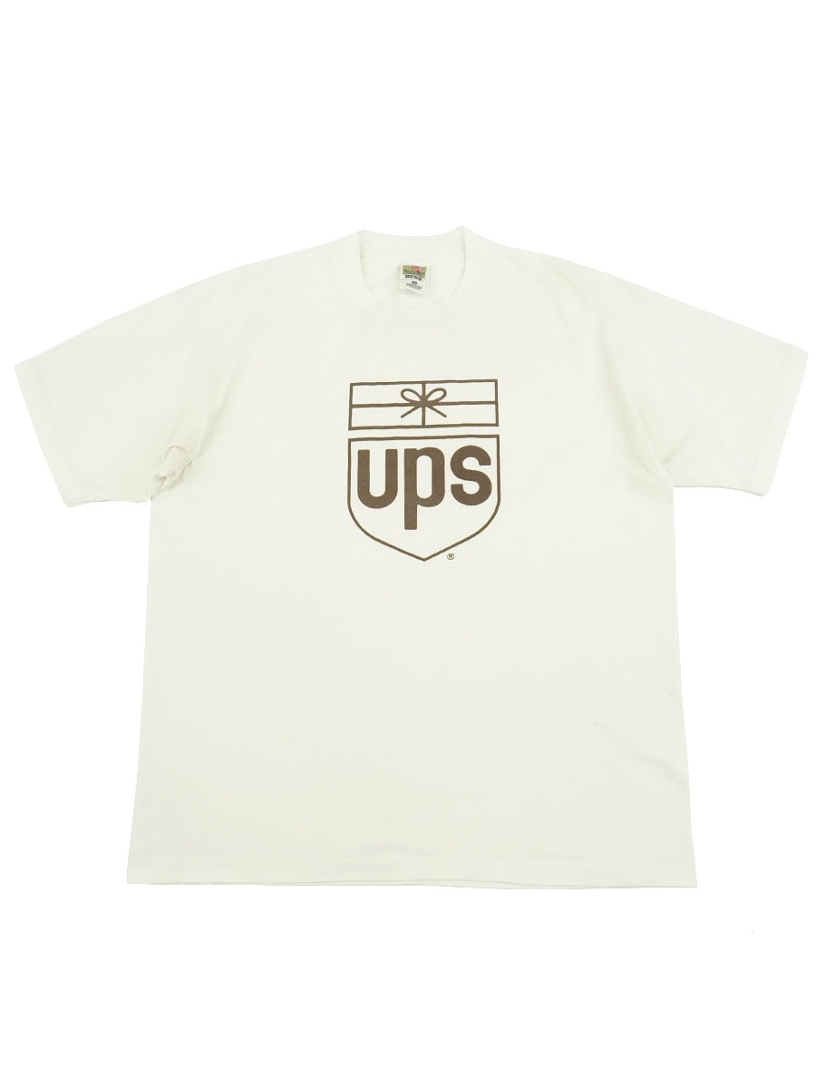 90'S～ FRUIT OF THE LOOM ''UPS'' OLD LOGO T SHIRT (SIZE. X LARGE) 