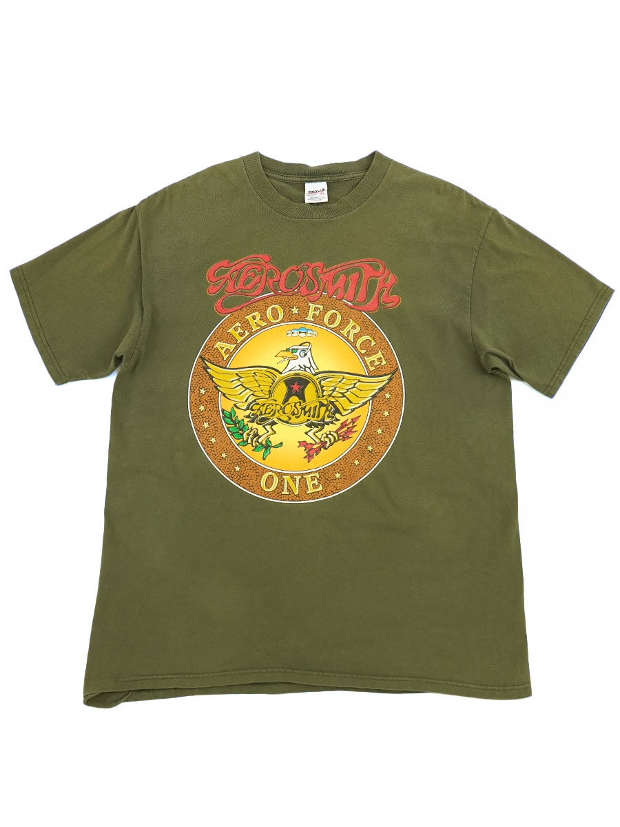 90'S ANVIL ''AERO SMITH AERO FORCE ONE'' T SHIRT (SIZE. X LARGE