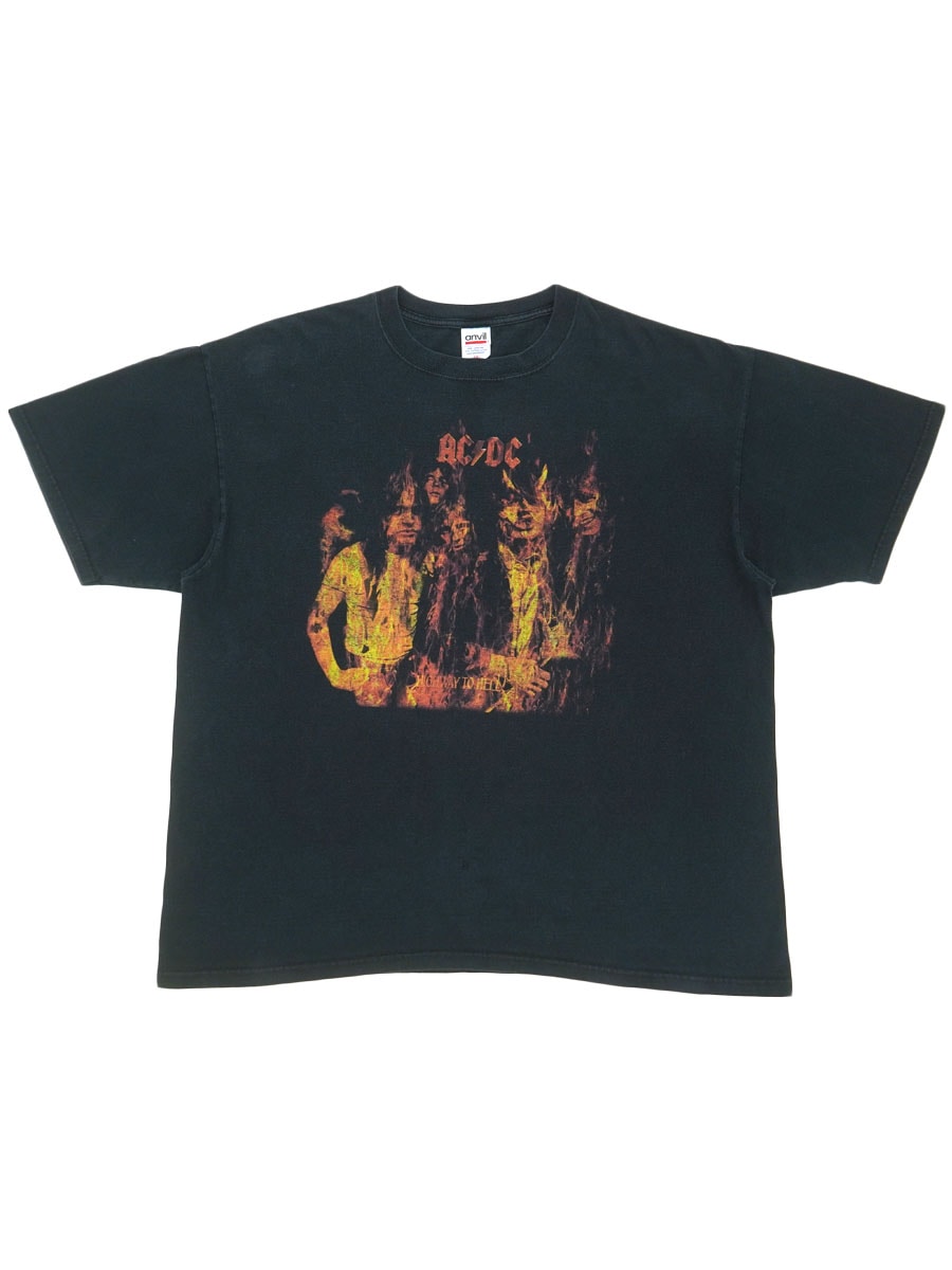 00's ANVIL AC/DC ''HIGHWAY TO HELL'' T SHIRT BLACK (SIZE..2X