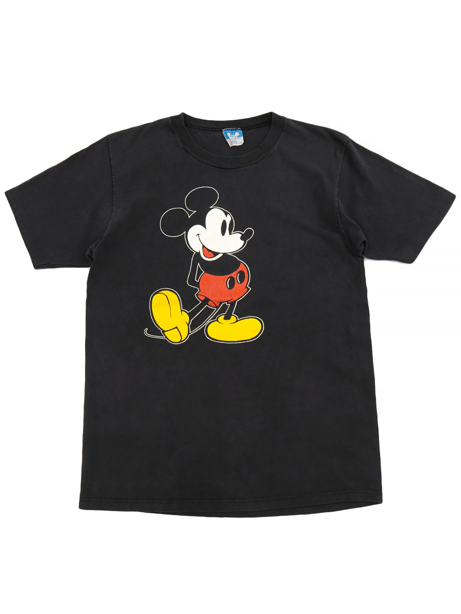 80'S DISNEY MICKEY MOUSE T SHIRT BLK (SIZE. MEDIUM) MADE IN USA