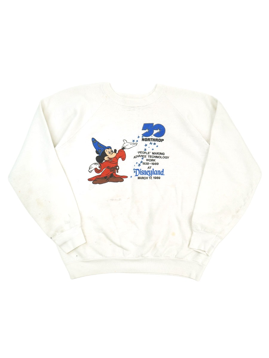 80'S FRUIT OF THE LOOM ''50 NOTRTHROP DISNEYLAND'' RAGLAN SLEEVE