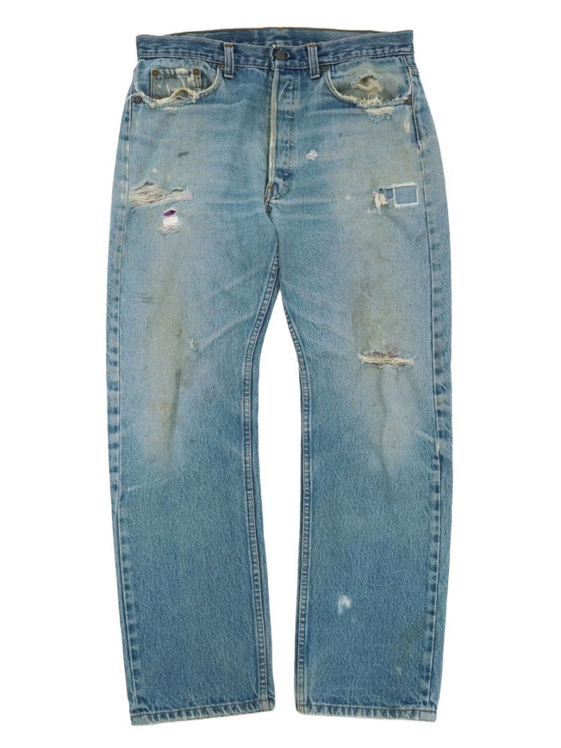 80'S LEVI'S 501 JEANS CRASH (APPROX.W34 L29)