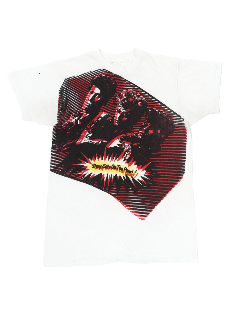 80'S FRUIT OF THE LOOM ''STRAY CATS ON THE PROWL'' T SHIRT (APPROX.SMALL)