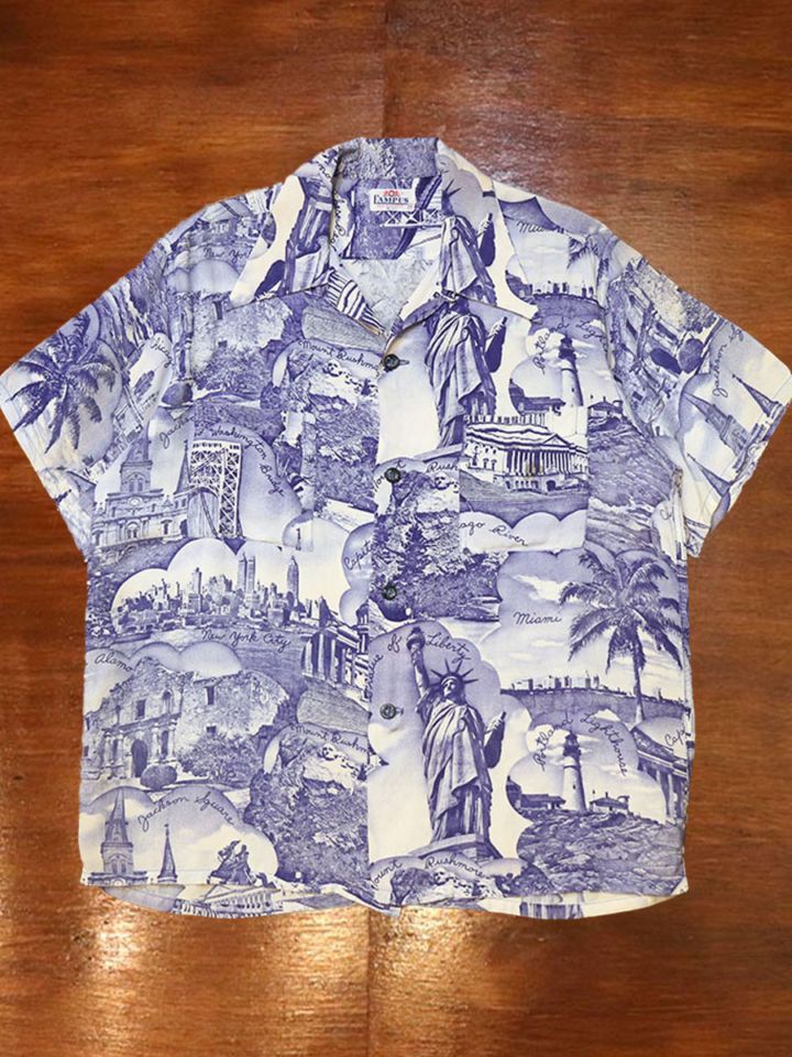 1950s HAWAIIAN SHIRT , Size M
