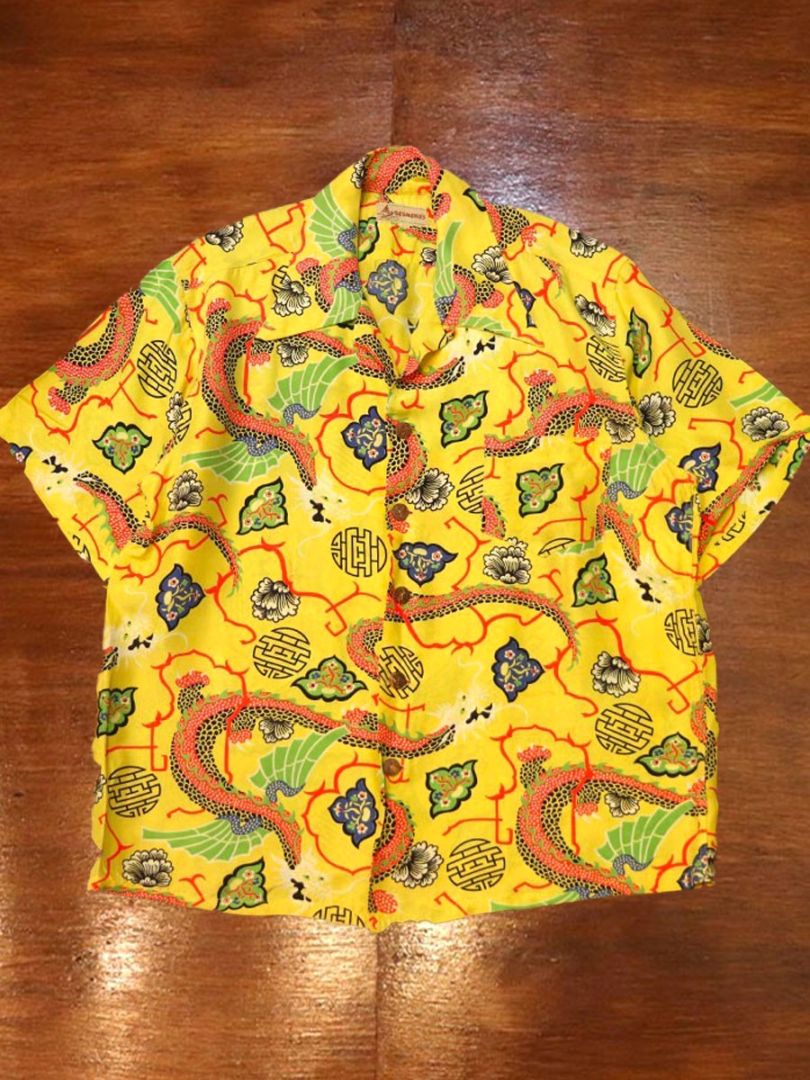 1950s HAWAIIAN SHIRT , Size L