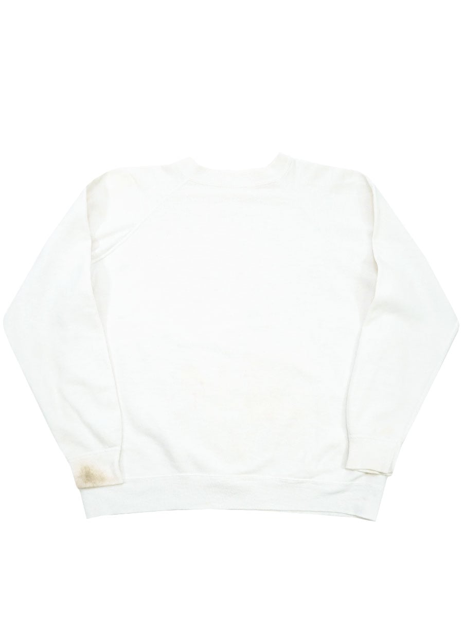60'S PLAIN SWEAT SHIRT WHITE (APPROX.LARGE)