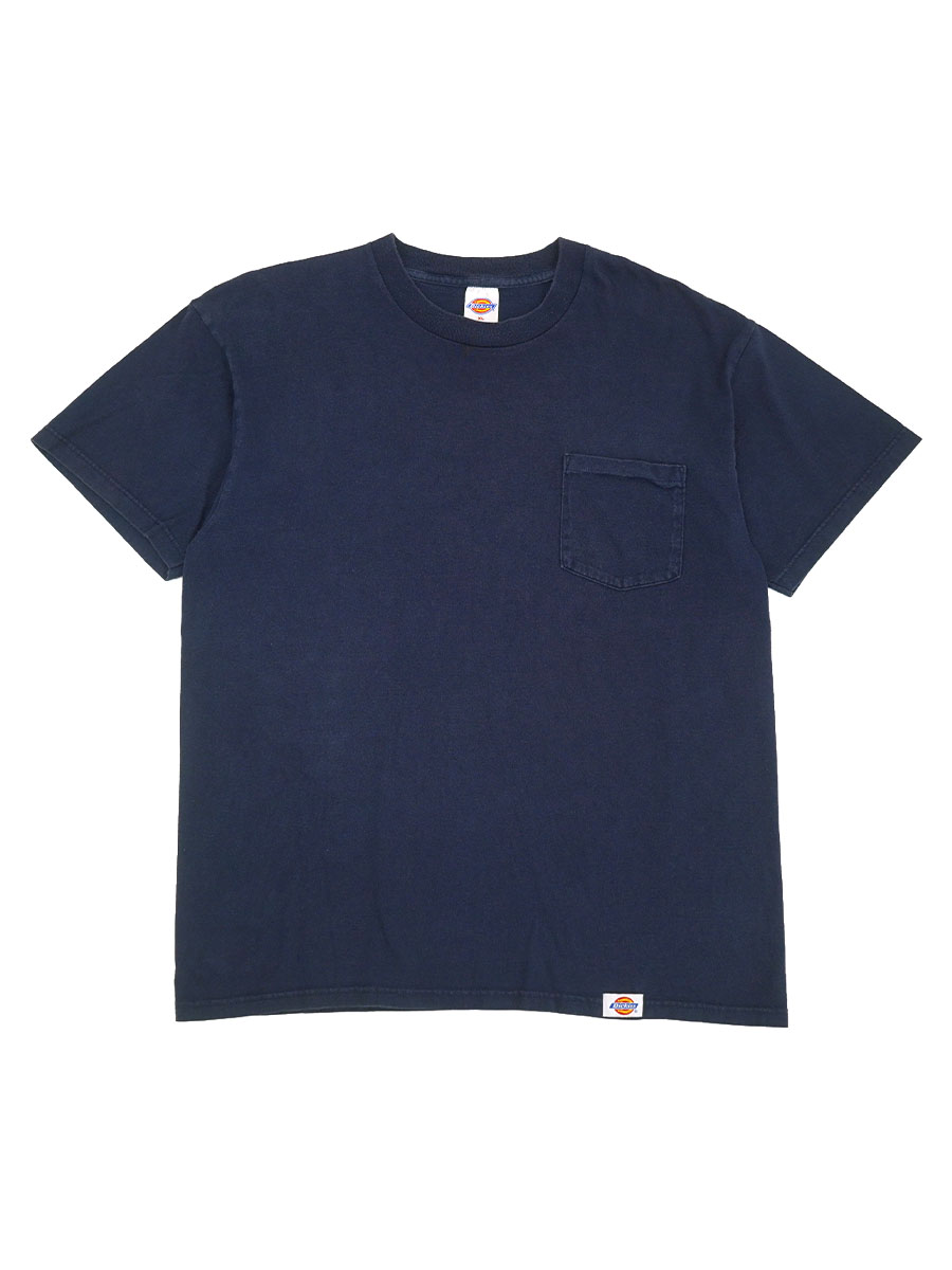 DICKIES T SHIRT PLAIN NAVY (SIZE.X LARGE) MADE IN USA