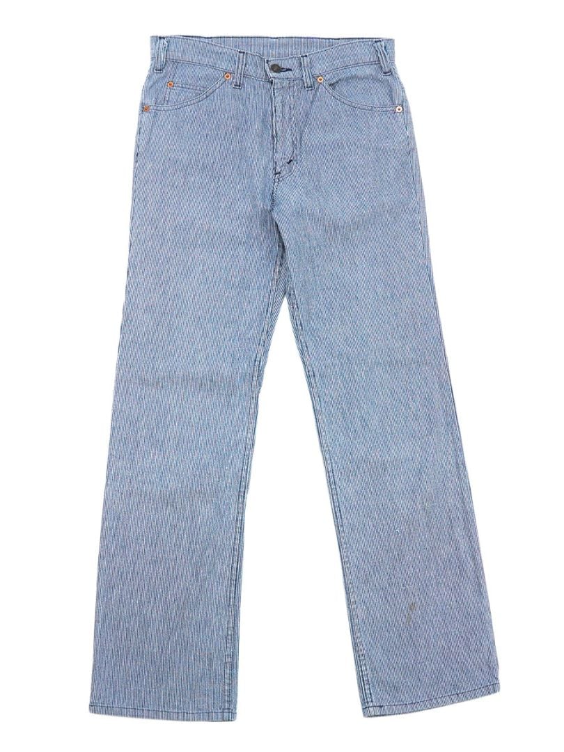 80'S LEVI'S HICKORY STRIPE PANTS (SIZE. W31 L34) 