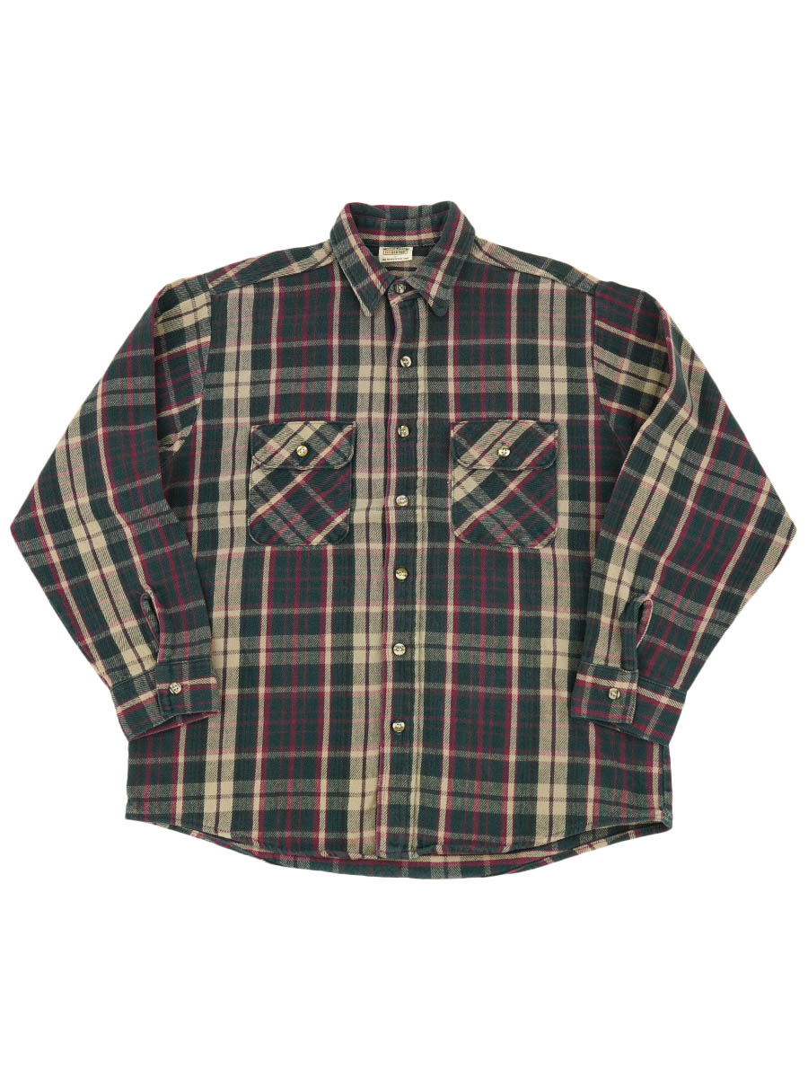 90'S FIVE BROTHER PLAID FLANNEL SHIRT (SIZE.LARGE) | すべての商品