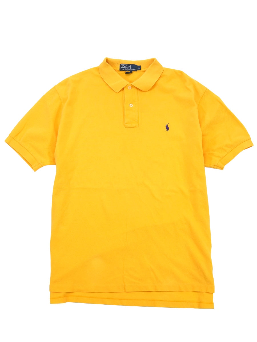 usa製 Polo by Ralph Lauren イエロー S RALPH LAUREN S/S POLO SHIRT YELLOW (SIZE. LARGE) | NEW ITEM