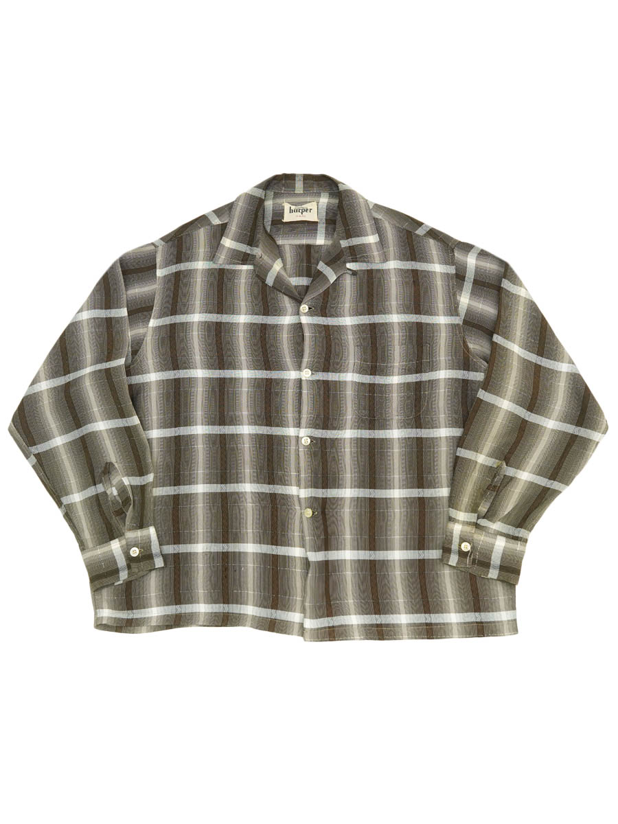 60'S HARPER PLAID LOOP COLLAR SHIRT (SIZE.X LARGE)
