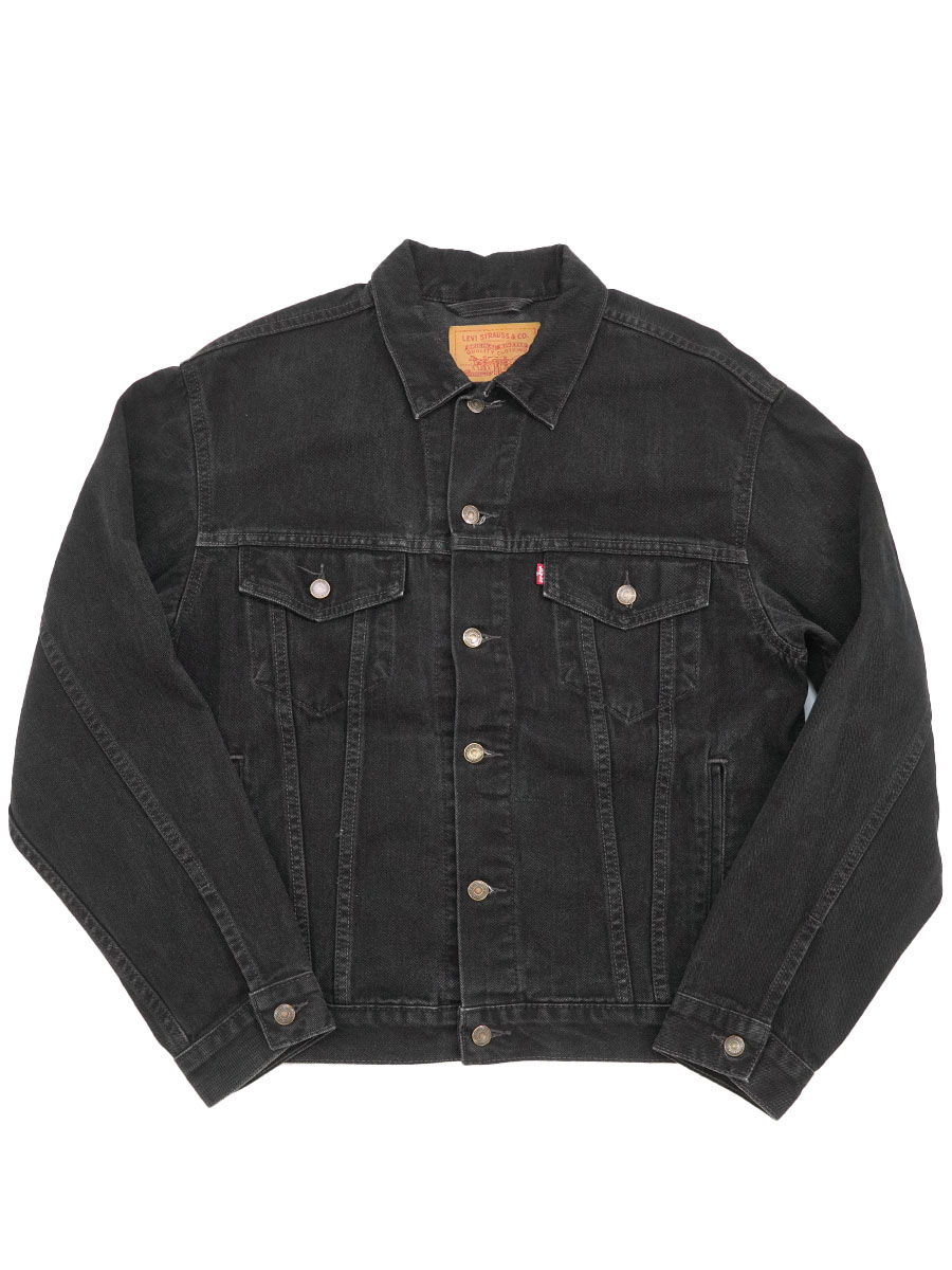 00'S LEVI'S 70507 BLACK DENIM JACKET (SIZE. MEDIUM) MADE IN MEXICO