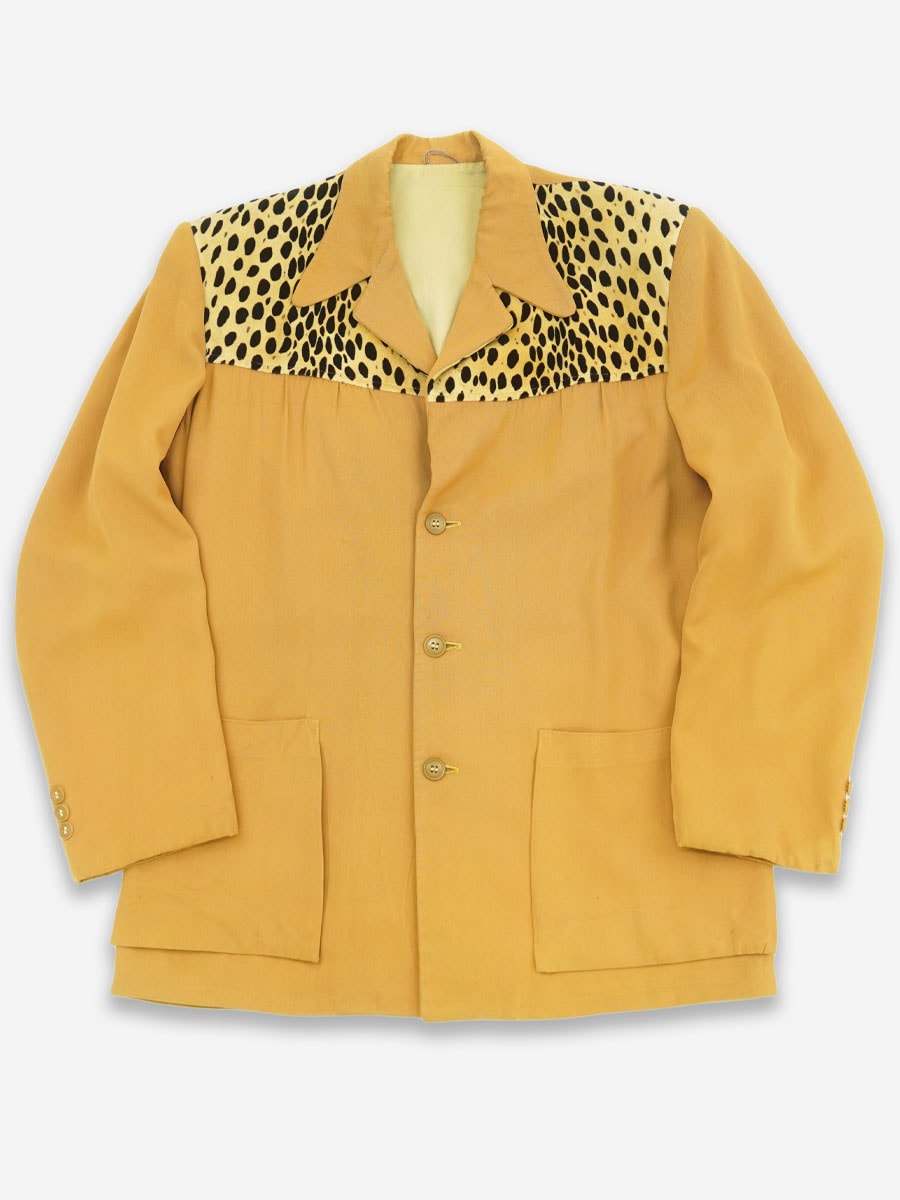 1950'S IRVIN FOSTER LEOPARD PANEL HOLLYWOOD JACKET (SIZE.38)