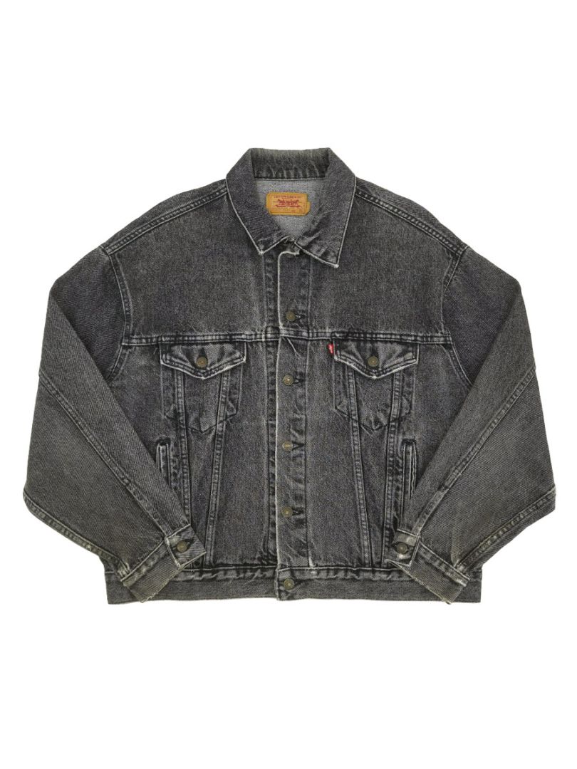 80'S～ LEVI'S 70507-4858 BLACK DENIM JACKET (SIZE.X LARGE) MADE IN USA