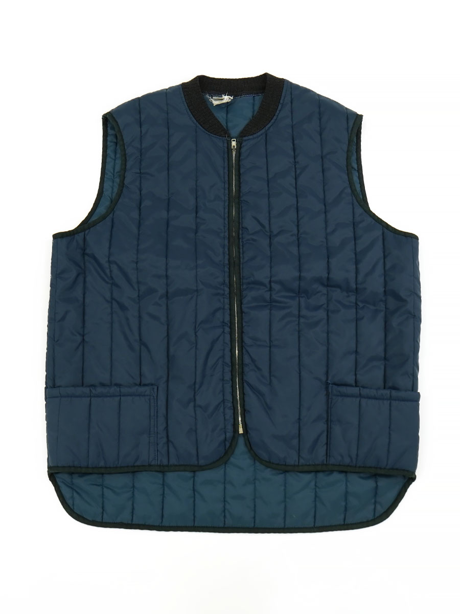 70'S～ SEARS WORK'N LEISURE QUILTING VEST NAVY (APPROX. LARGE) 