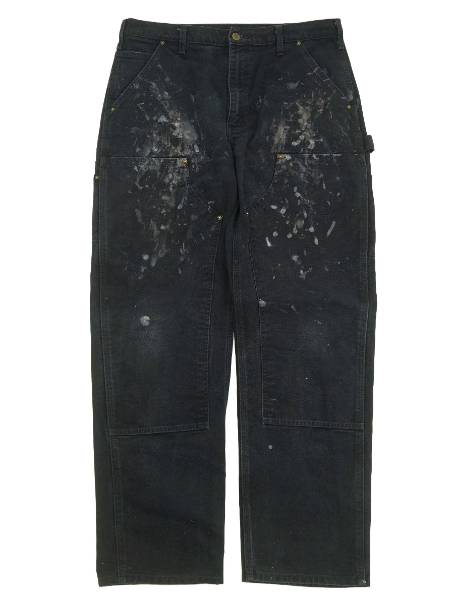 CARHARTT DOUBLE KNEE DUCK PAINTER PANTS BLACK (SIZE.W34 L32)