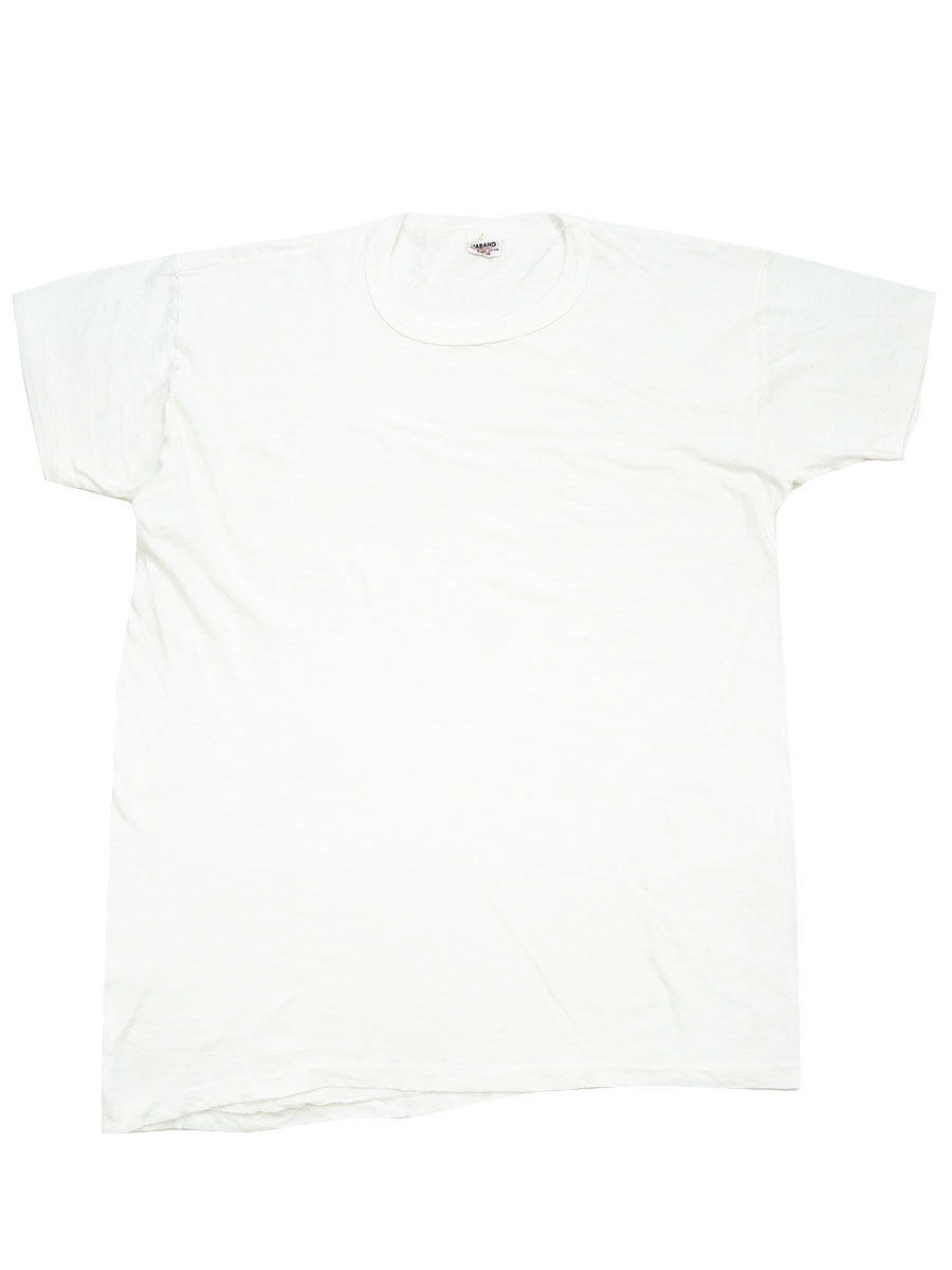 60'S HABAND PLAIN 100％ COTTON T SHIRT WHITE (SIZE.48)