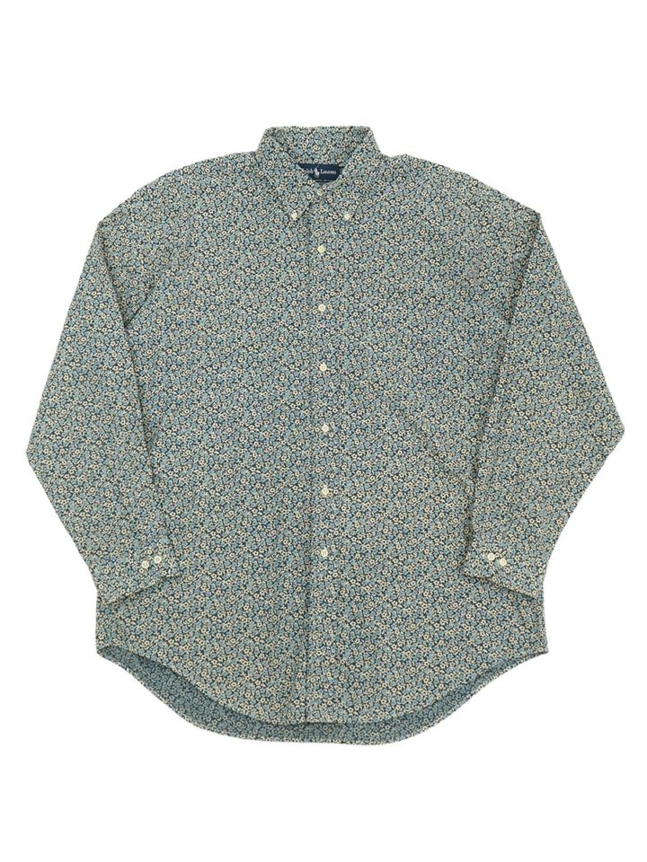 RALPH LAUREN ALL OVER PATTERN B.D. SHIRT (SIZE.16 1/2)